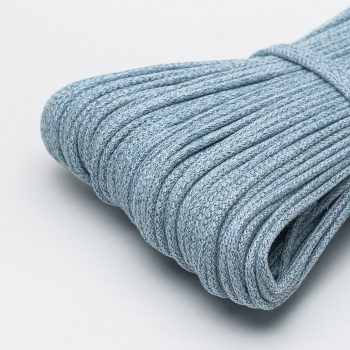 Хлопковый шнур для шитья с сердечником  5 мм/100 м, цвет Галактика