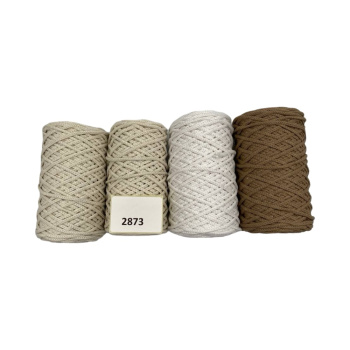 НШВ_2873 Набор хлопковых шнуров на вес 4 мм, 1 кг