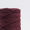 Хлопковый Шнур для вязания ШХ_68 Красный бархат, 4мм/100м, хлопок, фото - 1