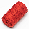 Полиэфирный шнур для вязания ПЭШ_22 Красный, 4 мм/100 метров, фото - 2