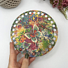 1434 Деревянная крышка с рисунком "Красочные бабочки", d=15 см, фото - 1