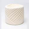 Трикотажная пряжа Hobyt ТП 103 Айвори, первичная, изнаночная, 100% хлопок, 100 м,7-9 мм, фото - 2