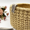 3005 Декоративная бирка из искусственной замши "Hand Made", 8х1,5 см, серый, фото - 2