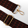 Ремень для сумки «Коричневая гусиная лапка», ПР-01, фото - 1