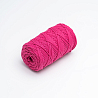 Хлопковый Шнур для вязания Ш-ХЛ3_075 Малинка, Змм/100м, хлопок, фото - 4