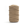 Хлопковый Шнур для вязания Ш-ХЛ5 059 Золотисто-бежевый, 5 мм/100 м, хлопок, фото - 2 Хлопковый Шнур для вязания Ш-ХЛ5 059 Золотисто-бежевый, 5 мм/100 м, хлопок, фото - 2