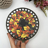1430 Деревянная крышка с рисунком "Хохлома №2", d=15 см, фото - 1 1430 Деревянная крышка с рисунком "Хохлома №2", d=15 см, фото - 1