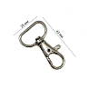 910 Крючок-карабин "Овальный" серебро 43х25 мм, фото - 2