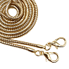 931-1 Цепочка-шнурок для сумки d=32 мм, с карабинами 20х11 мм, длина 120 см, золотая, фото - 2