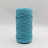 Хлопковый Шнур Бирюза с золотым люрексом, Змм/100 м, фото - 2
