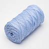 Полиэфирный шнур для вязания ПЭШ_23 Голубой, 4 мм/100 метров, фото - 2