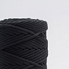 Хлопковый Шнур для вязания ШХ_32 Чёрный, 4мм/100м, хлопок, фото - 1