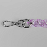ЦА_19 Цепь пластиковая с карабинами, длина 68 см, звено: 17х24 мм, прозрачный фиолетовый, фото - 2