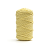  Хлопковый Шнур для вязания Ш-ХЛ5 017 Жёлтый, 5 мм/100 м, хлопок, фото - 2
