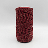 Хлопковый Шнур Рубин с золотым люрексом, Змм/100 м, фото - 2 Хлопковый Шнур Рубин с золотым люрексом, Змм/100 м, фото - 2