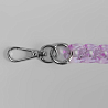 ЦА_19 Цепь пластиковая с карабинами, длина 68 см, звено: 17х24 мм, прозрачный фиолетовый, фото - 2