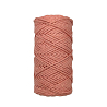 Хлопковый Шнур для вязания Ш-ХЛ3_026 Розовый персик, Змм/100м, хлопок, фото - 1