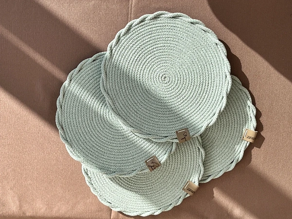 Хлопковый шнур для шитья с сердечником 5 мм/100 м, цвет Ментол