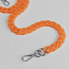 ЦА_17 Цепь пластиковая с карабинами, длина 68 см, звено: 17х24 мм, оранжевый, фото - 1