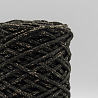 Хлопковый Шнур Тёмный хаки с золотым люрексом, Змм/100 м, фото - 1 Хлопковый Шнур Тёмный хаки с золотым люрексом, Змм/100 м, фото - 1
