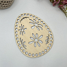 1098 Крышка/дно "Цветочки яйцо", d=17х13 см, фото - 2