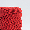 Хлопковый Шнур для вязания Ш-ХЛ3_037 Красный, Змм/100м, хлопок, фото - 1