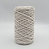 Хлопковый Шнур Белый с золотым люрексом, Змм/100 м, фото - 2