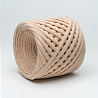 Трикотажная пряжа Hobyt ТП 195 Кофейная пенка, первичная, изнаночная, 100% хлопок, 100 м,7-9 мм, фото - 1