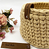 3006 Декоративная бирка из искусственной замши "Hand Made", 8х1,5 см, коричневый, фото - 3