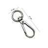 912 Крючок-карабин "Кольцо" серебро 41х16 мм, фото - 2