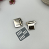Портфельный замок 884_1, 35х38 мм, серебро, фото - 3