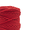 Хлопковый Шнур для вязания Ш-ХЛ5 039 Красный, 5 мм/100 м, хлопок, фото - 1 Хлопковый Шнур для вязания Ш-ХЛ5 039 Красный, 5 мм/100 м, хлопок, фото - 1