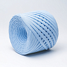 Трикотажная пряжа Hobyt ТП 041 Голубой, первичная, изнаночная, 100% хлопок, 100 м, 7-9 мм, фото - 1