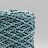 Хлопковый Шнур Голубой топаз с золотым люрексом, Змм/100 м, фото - 1